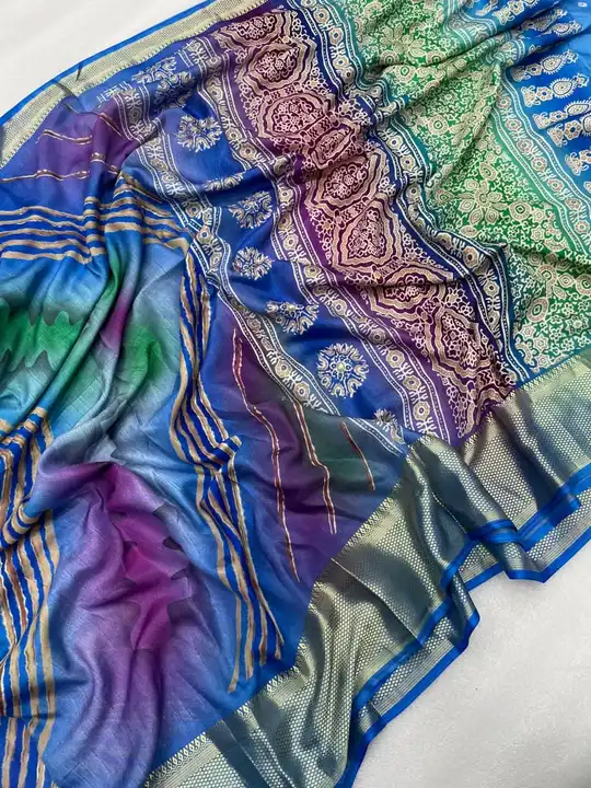 *Premium Binni Crepe Print Fabric*

Fabric: Printed Binni Crepe Silk Fabric With Weaving Viscouse bo uploaded by Maa Arbuda saree on 8/4/2023
