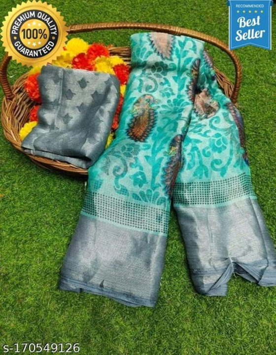 Post image Latest design organza silk sari and siffon saree