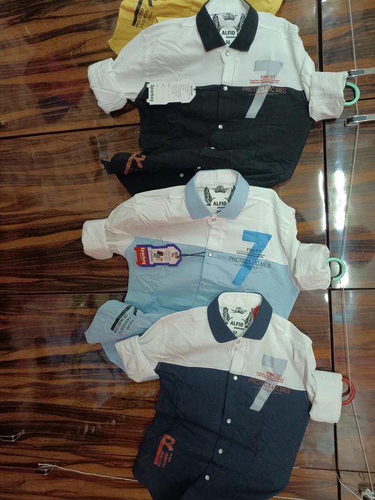 Lycra fancy boys shirts  uploaded by Alfid dresses on 8/4/2023