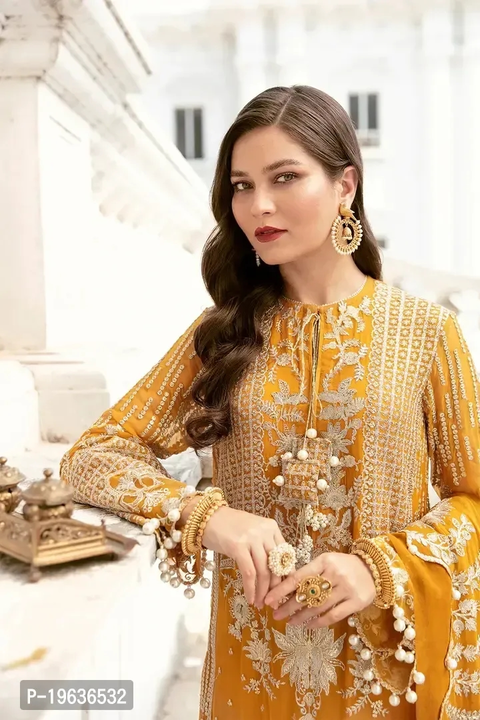 Haldi Wedding Special Georgette Embroidered Unstitched Pakistani Salwar Suit with Dupatta

 Color:   uploaded by Shopibazar on 8/4/2023