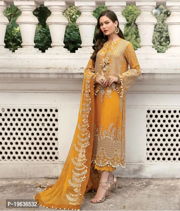 Haldi Wedding Special Georgette Embroidered Unstitched Pakistani Salwar Suit with Dupatta

 Color:   uploaded by business on 8/4/2023