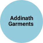 Business logo of Addinath garments