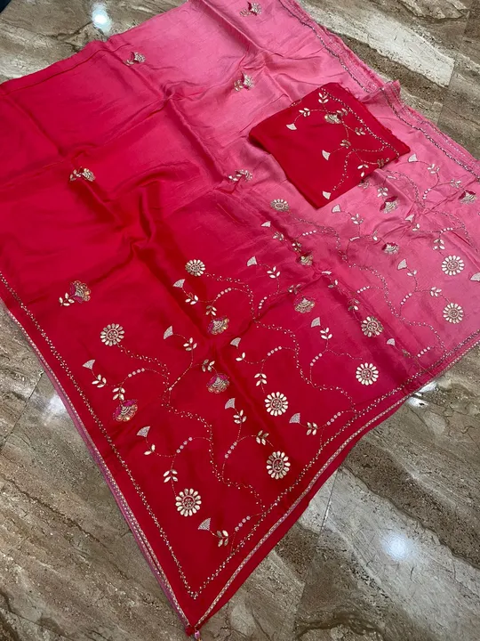 🌿🌿🌿🌿🌿🌿🌿🌿🌿
Raksha Bandhan, special 

🌷🌷🌷🌷🌷🌷🌷🌷🌷
👉pure upada silk fabric 

👉pure ja uploaded by Gotapatti manufacturer on 8/5/2023