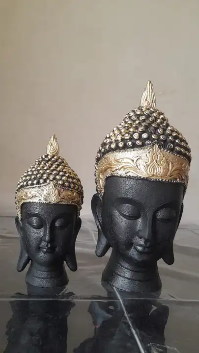 Buddha head pair uploaded by Advent Handicrafts on 8/5/2023