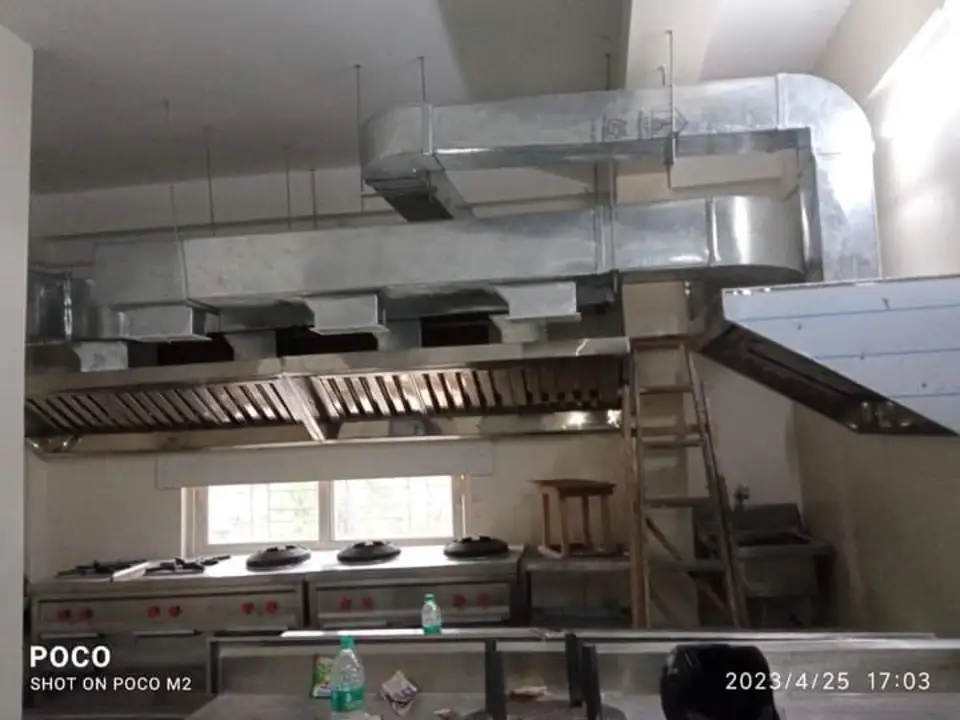 Kitchen chimney Hood Duct  uploaded by Ducting Fabrication kitchen chimney duct on 8/5/2023
