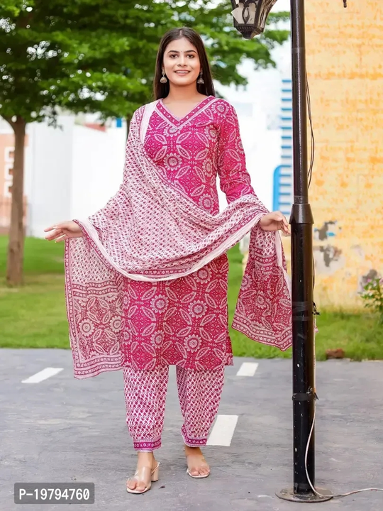 Fancy Rayon Kurta Pant And Dupatta For  uploaded by business on 8/5/2023