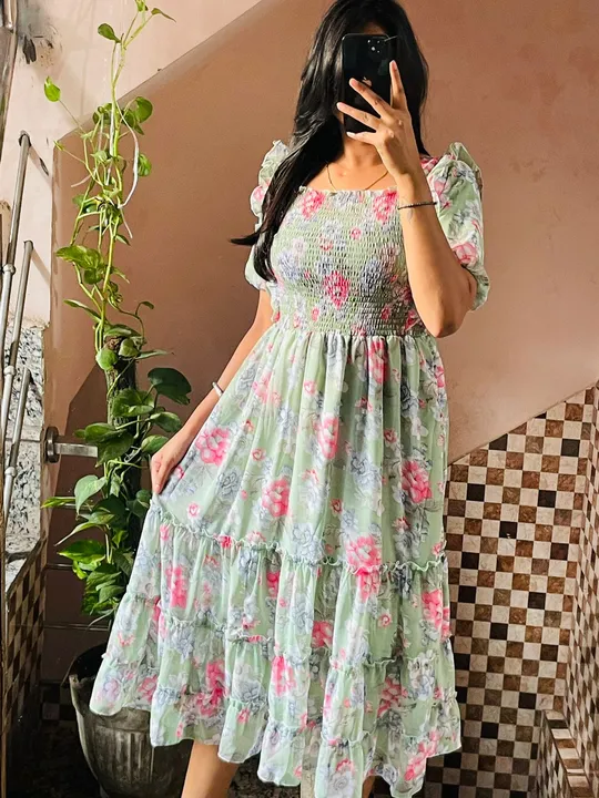 Floral Printed Dress  uploaded by Bansal Traders on 8/5/2023