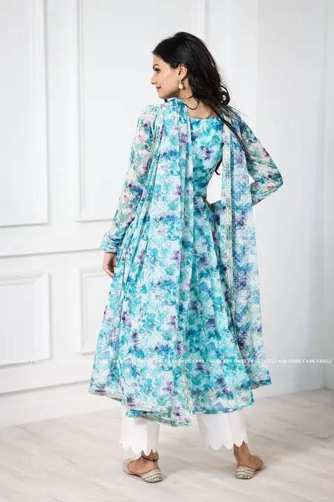 Sukhkarta Clothing Georgette Anarkali Gown 👗 uploaded by Sukhkrta clothing  on 8/5/2023