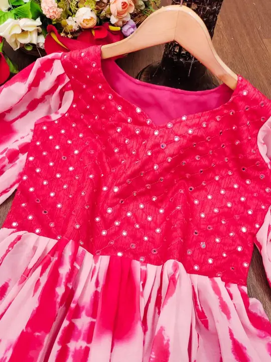 Sukhkarta Clothing Fox Georgette Gown 👗 uploaded by Sukhkrta clothing  on 8/5/2023