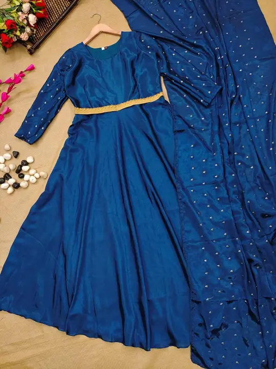 Sukhkarta Clothing Silk Morpeach Drape uploaded by Sukhkrta clothing  on 8/5/2023