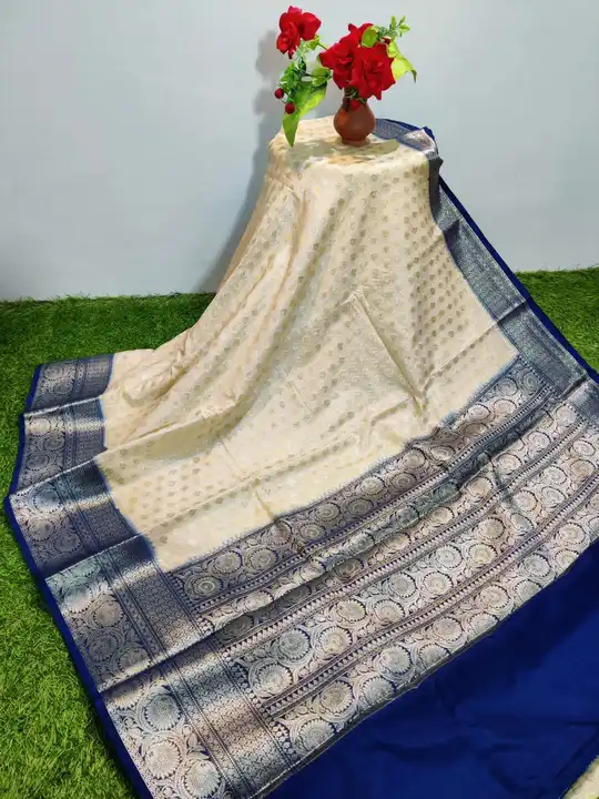 Semi jorjett saree uploaded by Ajaz textiles on 8/5/2023