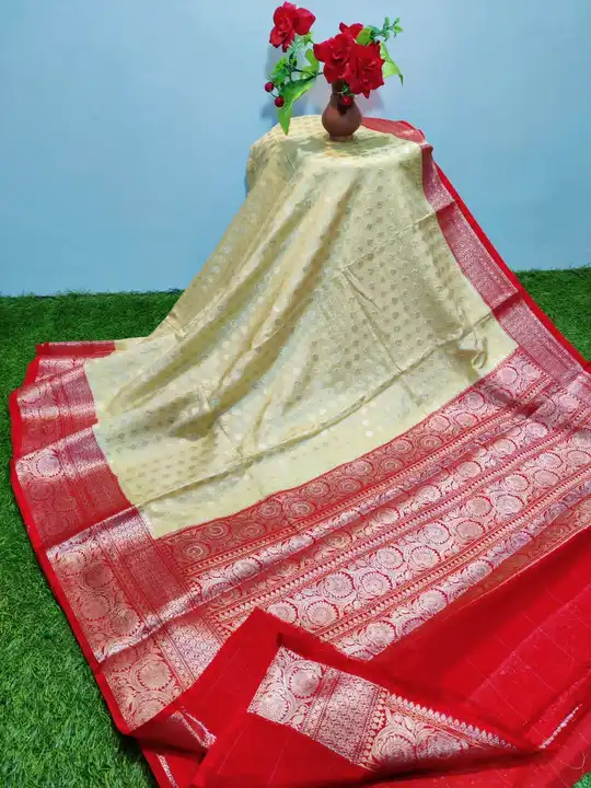 Semi jorjett saree uploaded by Ajaz textiles on 8/5/2023