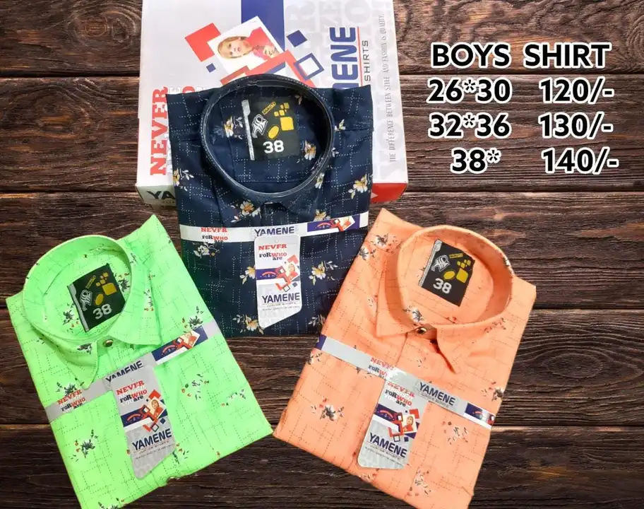 Kids Shirt (26×38) uploaded by RISHABH TRADERS on 8/5/2023