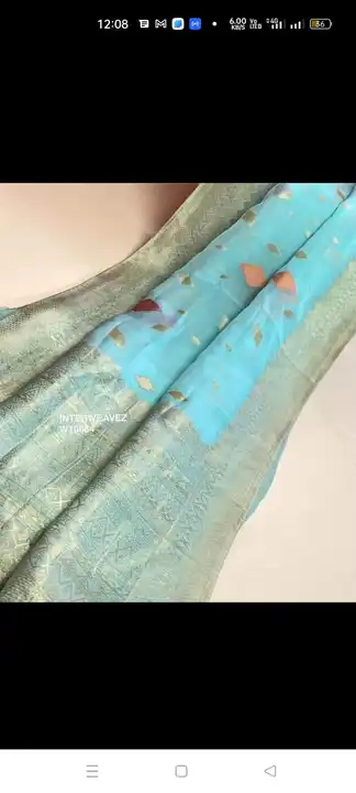 Organza silk saree  uploaded by Ajaz textiles on 8/5/2023
