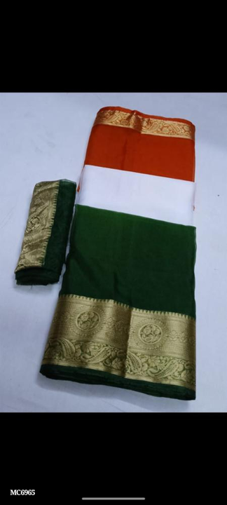 Independence Day Special Tiranga Saree*
 uploaded by Sk manufacturing on 8/5/2023