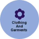 Business logo of Clothing and garments