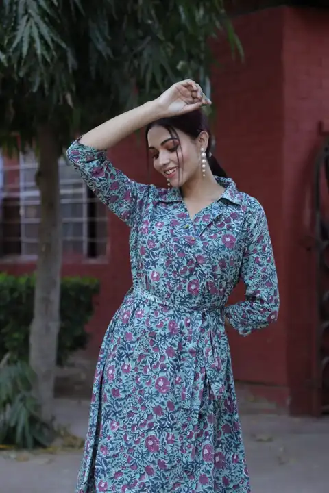 Long dress uploaded by Bagru Hand Block Print Jaipur  on 8/5/2023