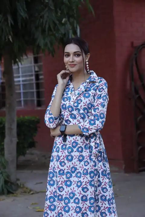 Long dress  uploaded by Bagru Hand Block Print Jaipur  on 8/5/2023