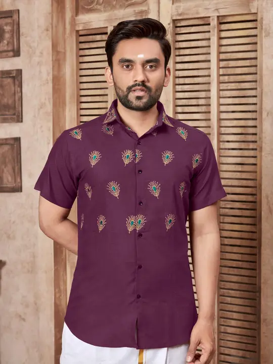 *D.No :- 2004*

*NEW EMBROIDERY WORK SHIRT DESIGN*

*Fabric:* slub cotton

Size:-M, L, xl, xxl, 3xl, uploaded by Villa outfit on 8/5/2023