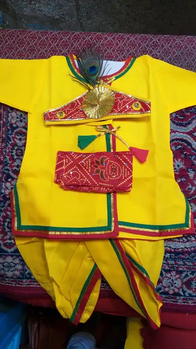Krishna dress  uploaded by N.P creation  on 8/5/2023