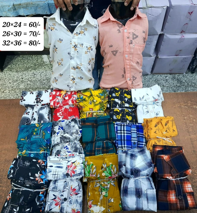 Loose Shirts (20×36) uploaded by RISHABH TRADERS on 8/5/2023