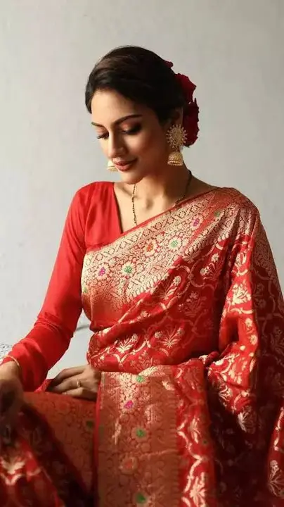 Bnarsi designer saree uploaded by Pooja pradeep traders on 8/5/2023