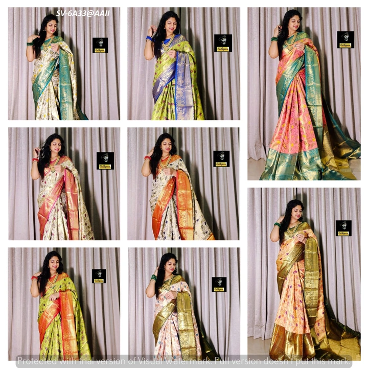 Pure kanjivaram silk saree  uploaded by Suyukti Creation on 8/5/2023