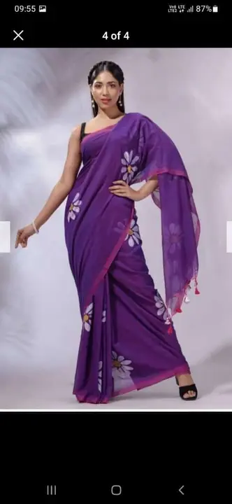 Pure cotton khadi print uploaded by Saree Bazzer on 8/5/2023