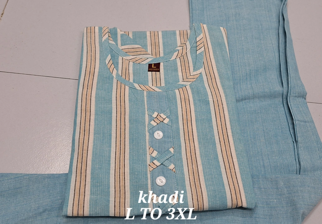 Post image FABRIC :- COTTON
SIZE :- L TO 3XL
RATE :- 210
COLOUR :- 4