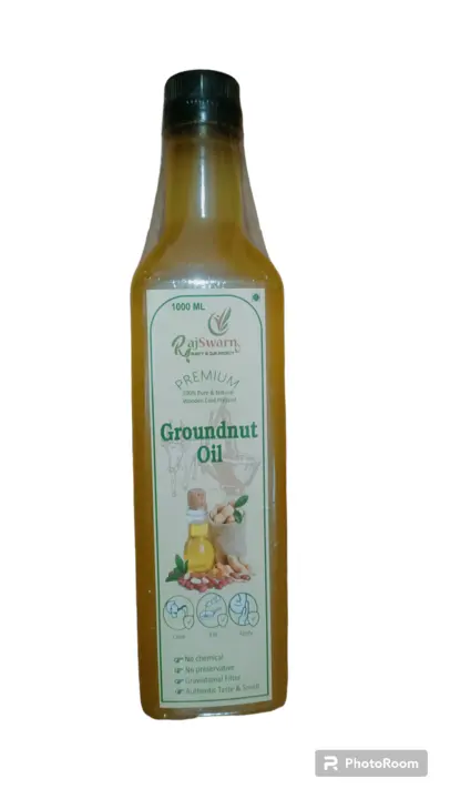 Wooden cold pressed Groundnut oil uploaded by business on 8/5/2023