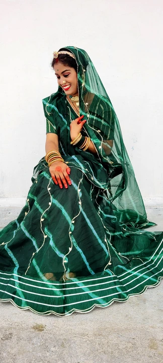 Oringanza lehriya lahnga uploaded by Deepika Designer Saree on 8/5/2023