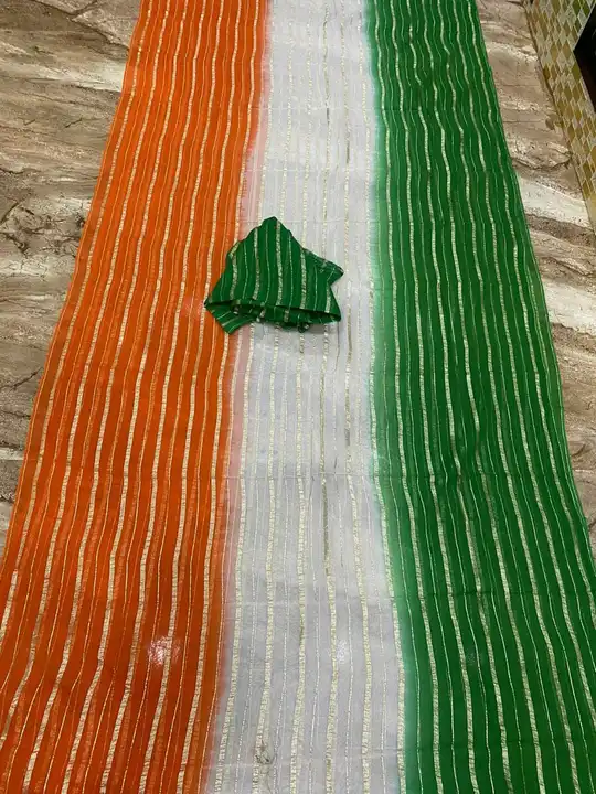 Orangza Fabric TIRNGA saree uploaded by Deepika Designer Saree on 8/5/2023