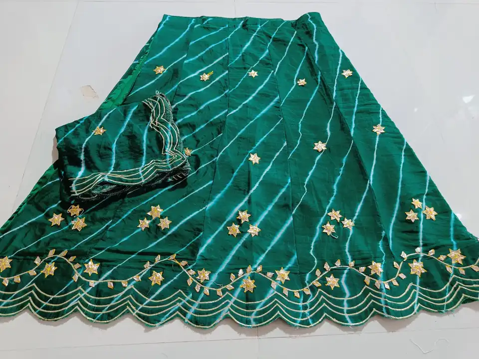 Chinnon Silk lahnga uploaded by Deepika Designer Saree on 8/5/2023