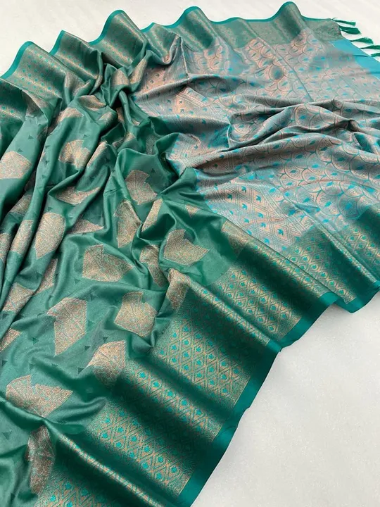 Presenting Indulge in the opulence of a 90D pure Kanjivaram silk saree, delicately woven  uploaded by Miss Lifestyle on 8/5/2023