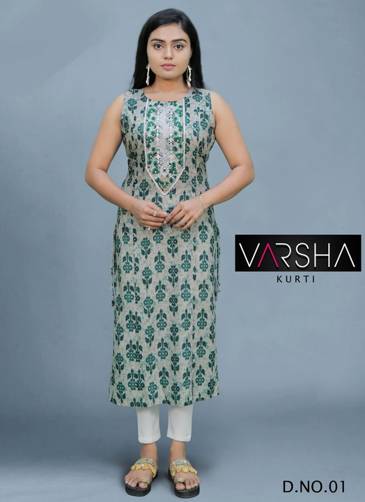 VARSHA KURTI WITH LEGGINGS uploaded by SHIVA ENTERPRISE on 8/5/2023
