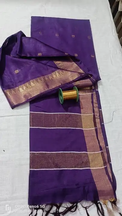 Post image 🥻Kota Viscose silk saree with weaving boota design

👉🏻Length

Saree 5 .5 meter
Blouse 1 meter

Best Quality &amp; Materials

Available in Wholesale Price