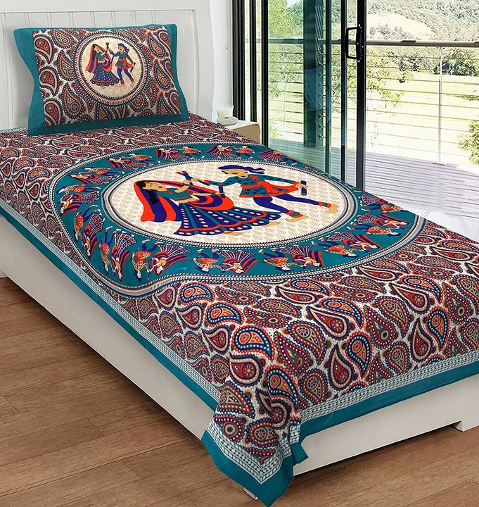 Single character cotton bedsheet uploaded by Maa Collection on 8/5/2023