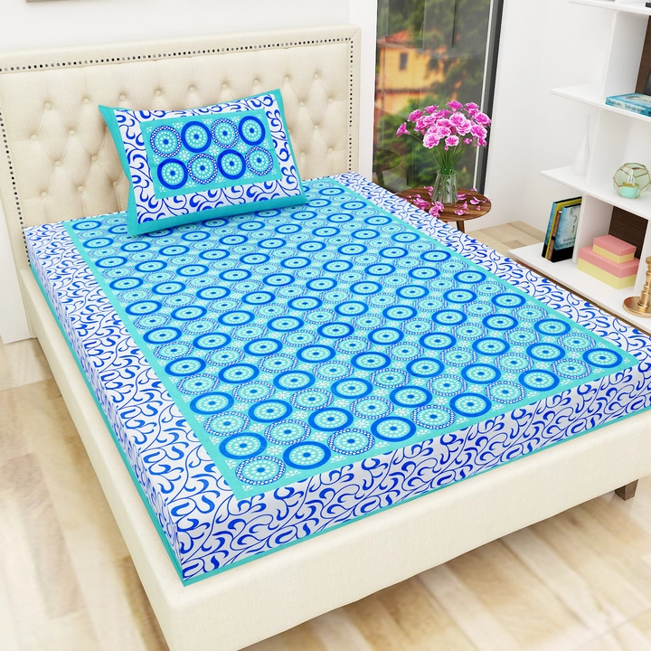 Cotton printed single bedsheet in 60×90 inches uploaded by Maa Collection on 8/5/2023
