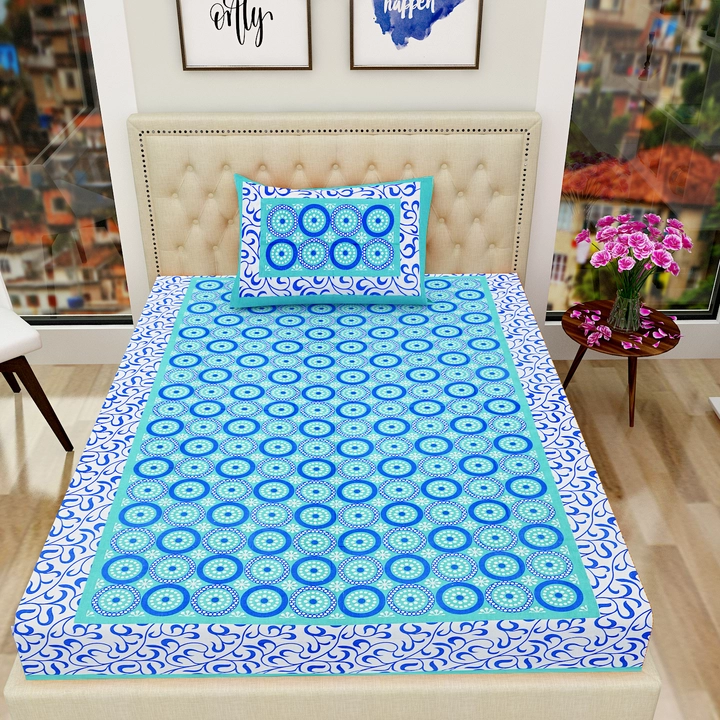 Cotton printed single bedsheet in 60×90 inches uploaded by Maa Collection on 8/5/2023