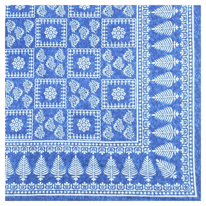 Cotton jaipuri printed double bedsheet with 2 pillow covers in 100×90 inches uploaded by Maa Collection on 8/5/2023