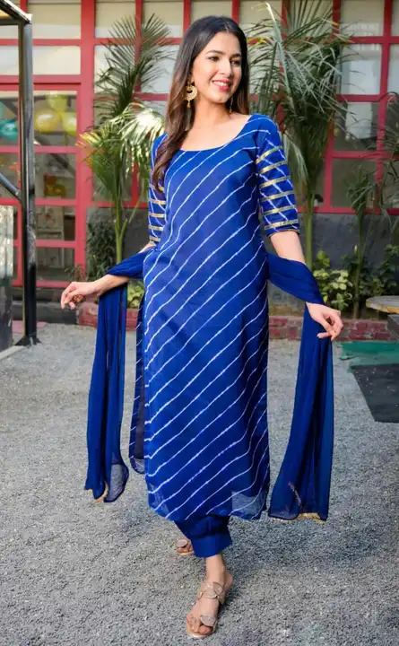 Sawan Special 2 Color combination in  lahariya style  kurti pant giving you royal look 
❄️❄️

 Lahar uploaded by Mahipal Singh on 8/5/2023