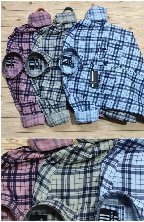 Men's cotton premium cheaks shirt mix color and mix pattern  uploaded by Cotton X - Made in India  on 8/5/2023