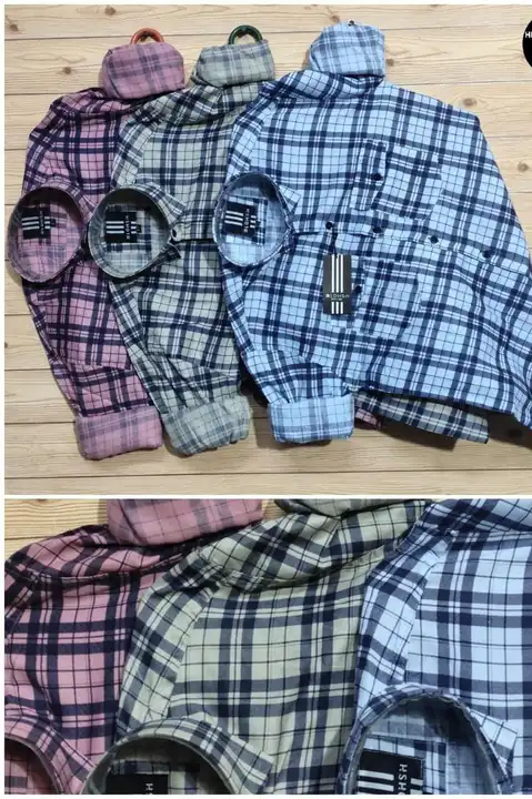 Men's cotton premium cheaks shirt mix  pattern and mix color uploaded by Cotton X - Made in India  on 8/5/2023