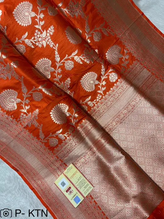 Pure katan silk Saree  uploaded by business on 8/5/2023