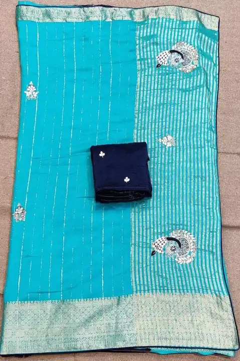 🕉️🕉️🕉️🔱🔱🔱🕉️🕉️🕉️

 New lunching

👉 pure dola zari chit pallu fabric

👉  Exclusive hand wor uploaded by Gotapatti manufacturer on 8/6/2023