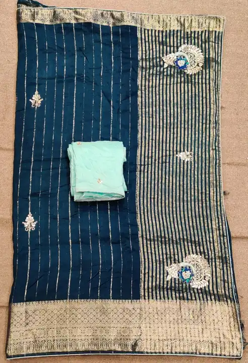🕉️🕉️🕉️🔱🔱🔱🕉️🕉️🕉️

 New lunching

👉 pure dola zari chit pallu fabric

👉  Exclusive hand wor uploaded by Gotapatti manufacturer on 8/6/2023