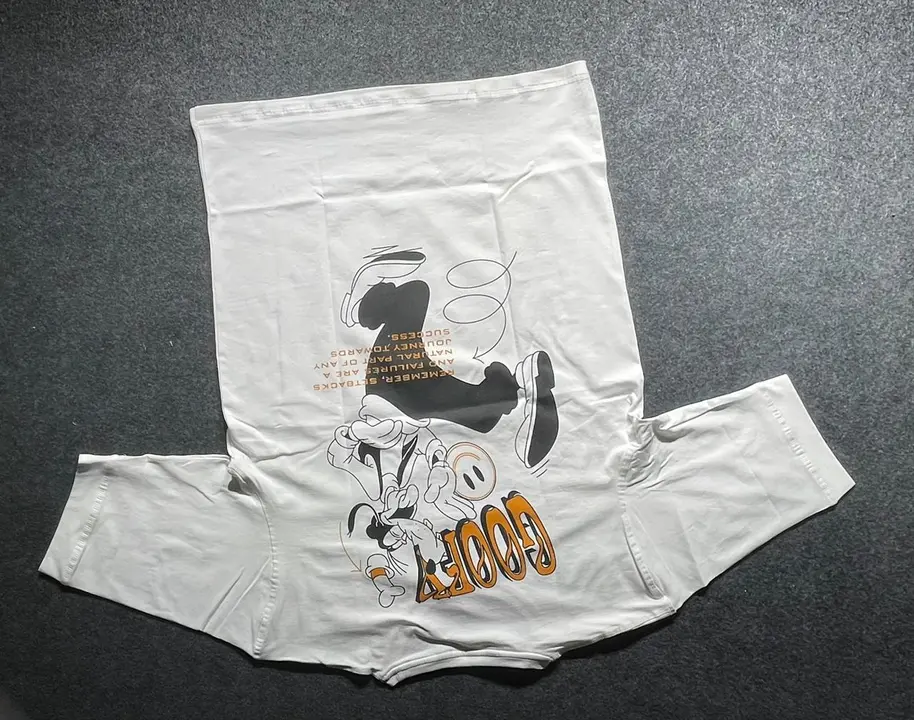 Drop shoulder printed round neck cotton laycra tshirt  uploaded by ZULX on 8/6/2023