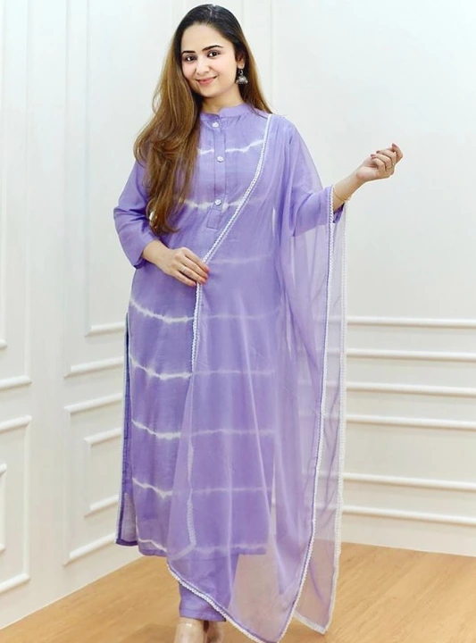 Kurti With Pant And Dupatta uploaded by Dress Warld  on 8/6/2023