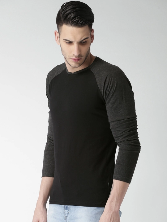 Unleash your style with our sizzling Hot Button Gry Black Raglan T-shirt for men! uploaded by Hotbutton.in  on 8/6/2023