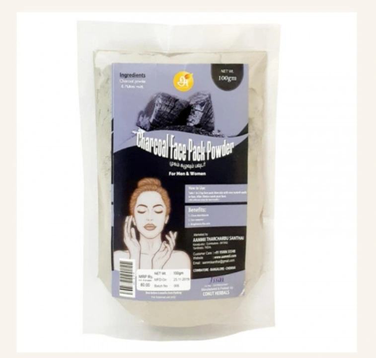 Charcoal Face Pack(100gm) uploaded by business on 8/6/2023